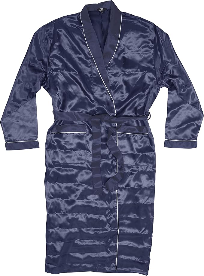 Mens Silky Satin Robe