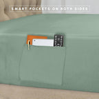 Elegant Comfort 8-Piece Pinch Pleated Comforter Set - All Season Complete Bed in a Bag, Includes 4pc Smart Sheet Set, Bed Skirt, Comforter, Matching Pillowcases and Shams, King/Cal King, Sage Green