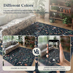 Lahome Insect Botanical 2x6 Washable Rug Runners for Hallways Non Slip, Black Bathroom Kitchen Runner Rugs Non Skid, Soft Non-Slip Entryway Indoor Carpet for Laundry Bedroom