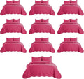 IR Imperial Rooms Queen Quilt Bedding Set (90" x 96") - Bulk Pack of 10 Wholesale for Hotels, Guest Bedroom & Airbnbs - Lightweight Microfiber Reversible Embossed Quilts Bedspreads (Pink)