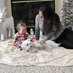 Bedsure GentleSoft Fleece Blanket California King - Lightweight Plush Fuzzy Cozy Soft Blankets for Bed, Cream, 102x96 inches