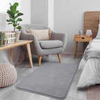 Keeko 2x3 Grey Area Rugs for Bedroom Living Room, Soft Modern Indoor Throw Rugs Low Pile Fluffy Small Rug Door Mat Washable Non Slip Entryway Rug Carpet for Nursery Home Kids Room Decor
