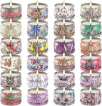 Scented Candles Gifts Set 24 Pack Soy Wax Travel Tin Advent Candles for Home 2.5 OZ jar Candles for Mom for Christmas, Birthday, Thanksgiving, Mother's Day.