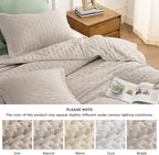 Bedsure California King Quilt - Linen Bedspread California King Size & Lightweight Comforter, Modern Farmhouse Coverlet with Clover Pattern, Ultra Soft All-Season Bedding, 111x106 Inches | Stitch-Free Quilting, Ultra Soft, Lightweight, Machine Washable...