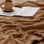 Bedsure GentleSoft Orange Throw Blanket for Couch - 300GSM Soft Cozy Fleece Blankets for Home Decor Gifts, 50x60 Inches