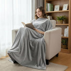 Fleece Blanket Full/Queen - 80x90 Inch Lightweight & Buttery-Soft Throw for Bed, Sofa, Camping | 300GSM Cloud-Touch Microfiber | Cozy Essentials for Travel & Movie Nights, (Grey)