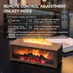 TMEHM Fireplace Flame Air Diffuser Humidifier,7 Colors Aromatherapy Essential Oil Diffuser,Ultrasonic with Timer for Home,Bedroom,Office,Yoga (Dark Wood Grain)