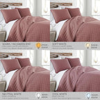 Southshore Fine Living, Inc. Oversized Full Size Quilt Bedding Set, Lightweight Bedspread, Soft Coverlet 3-Piece Set with Two Matching Quilted Pillow Shams, All Season Full/Queen Quilts, Withered Rose