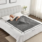 Maetoow Tighter Version Chenille Chunky Knit Blanket Throw （60×80 Inch）, Handmade Warm & Cozy Blanket Couch, Bed, Home Decor, Soft Fleece Banket, Boho Thick Blankets and Giant Yarn Throws，Dark Grey