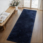 2x4 Shaggy Runner Rug, Ultra Soft Fluffy Plush Indoor Area Rug for Hallway Bedroom Living Room Kitchen Entryway, Non-Slip Modern Fuzzy Floor Carpet