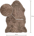 Nordic Sheep Real Sheepskin Rug Short Hair 2x3 ft | Bedside Rugs for bedrooms, Sofa, Chair or Dining Table | Each Sheepskin is Unique and Created by Nature | Small Fluffy Rug in Light Brown