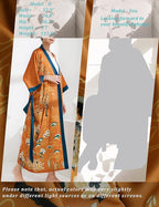 Aensso Long Soft Lightweight Silky Kimonos Robes for Women, Luxury Japanese Floral Womens Kimono Robe