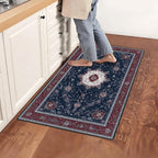 Spring Flower Area Rug 2x3 ft Entry Rug Washable Boho Rugs Non Slip Low Pile Floral Door Mat Small Carpet for Bedroom, Bedside, Kids Room, Office, Dining Room