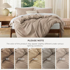 Bedsure Duvet Cover Full Size - Soft Double Brushed Bedding Set for Kids & Adults, Zipper Closure, 3 Pieces, Includes 1 Duvet Cover (80"x90") & 2 Pillow Shams, NO Comforter, Hazel