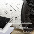 Jelymark Super Soft Shaggy Rug for Bedroom, 4x5.9 Feet Fluffy Carpet for Living Room, Fuzzy Indoor Plush Area Rug for Home Decor, Furry Floor Rugs for Dorm, Kids Nursery Rug for Girls, Black