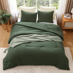 WRENSONGE Twin/Twin XL Comforter Set - 2 Pieces Deep Forest Comforter Prewashed Soft Lightweight for All Seasons,Fluffy Down Alternative Twin XL Comforter with 1 Pillow Sham