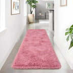 Noahas Blush Runner Rug for Hallway,2'x6' Long Area Rugs for Bedroom Living Room,Non Slip Thick Shag Carpet for Entryway Nursery Bedside Kids Girls Room Home Decor