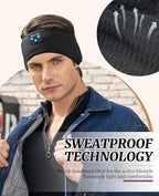 Navly Sleep Headphones, 10Hrs Sports Headband with Soft Cozy Earbuds Comfortable, Headphones Headband with Ultra-Thin HD Stereo Speakers Perfect for Workout,Running,Yoga,Travel