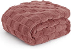 Bedsure GentleSoft Dusty Pink Throw Blanket for Couch - Super Soft Cozy Blankets Gifts for Women Kids Girls, Cute Small Fleece Throws for Bedroom Home Decor, 50x70 Inches