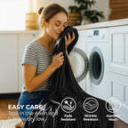 Pure Bedding Satin Sheets Full [4-Piece, Black] Hotel Luxury Silky Bed Sheets - Extra Soft 1800 Microfiber Sheet Set, Wrinkle, Fade, Deep Pocket Fitted Sheet, Flat Sheet, Pillow Cases
