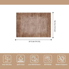 3x4 Washable Entryway Area Rug – Non-Slip Modern Abstract Small Area Rug for Kitchen, Bedroom, Bathroom – Soft Low-Pile Thin Indoor Door Mat (Warm Taupe,3x4)