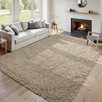 5x7 Area Rugs for Living Room: Soft Fluffy Shag Gray Camel Rugs for Bedroom, Non-Slip Large Fuzzy Plush Rug Indoor Floor Carpet for Nursery Kids Boys Girls Room, Dorms, Playroom, Modern Home Decor