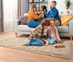 ISEAU Runner Rug for Bedroom, 2x6 Feet Shag Area Rug with Upgrade Non Slip, Fluffy Carpet Runner for Hallway, Fuzzy Soft Living Room Rugs for Kids Boys Girls Bedroom Decor, Camel