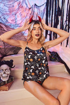 Ekouaer Silk Pajamas Set for Women Satin Backless Lingerie Pjs Cami Top and Shorts Nightwear