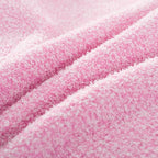 Carriediosa Heather Throw Blanket 50" X 60", 400GSM Ultra Soft Microfiber Fuzzy Fluffy Reversible Knitted Blankets Cozy Plush Lightweight and Warm Fall Throws for Couch, Bed, Sofa, Hot Pink
