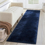 2x4 Shaggy Runner Rug, Ultra Soft Fluffy Plush Indoor Area Rug for Hallway Bedroom Living Room Kitchen Entryway, Non-Slip Modern Fuzzy Floor Carpet