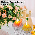 4 Packs Peony Flower Shape Candles for Women - 3 Inch Aromatic Pastel Aesthetic Candle with Fragrance - Christmas Gift for Friends Colleagues and Classmates
