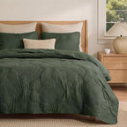 Bedsure King Quilt - Olive Green Bedspread King Size & Lightweight Comforter, Modern Coverlet with Mandala Pattern, Ultra Soft All-Season Bedding, 106 x 96 Inches | Stitch-Free Quilting, Ultra Soft, Lightweight, Machine Washable, Pet-Friendly