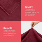 Utopia Bedding Fleece Blanket Twin Size Burgundy 300GSM Luxury Anti-Static Fuzzy Soft Microfiber Bed Blanket (60x80 Inch)
