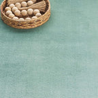 SAFAVIEH Washable Rug Faux Rabbit Fur Shag Collection - 6' x 9', Sage, Slip Resistant & Easy Cleaning, Ideal for Living Room, Bedroom, Kids Playroom, Nursery, Dining Space (FRF100W)