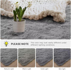Macgace Small Throw Rugs for Bedroom, 2x3 Grey Mini Non-Slip Area Rug, Super Soft Plush Fluffy Carpet Modern Home Decor Aesthetic for Entryway Entrance Nursery Kids Room Dorm Office