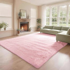 Shag 8x10 Pink Area Rug – 8x10 Rugs for Bedroom Girls, Ultra Soft Fluffy Plush Large Carpet, Shaggy Furry Rugs for Living Room, Dorm, Kids and Girls Room, Nursery, Home Office Décor