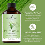 Handcraft Blends Palmarosa Essential Oil – 1 Fl Oz – 100% Pure and Natural – Premium Grade Essential Oil for Diffuser and Aromatherapy, Skin, Massage, Candle and Soap Making Fragrance