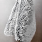 Ashler faux fur rug, Fluffy Shaggy Area Rug Ultra Soft 3 x 3 Feet Round Fur Rug, Frosted Bottom Black Fuzzy Rug Machine Washable Shag Rug, Nursery Decor Throw Rugs for Bedroom, kids room, Living Room