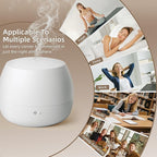 Essential Oil Diffuser: 2-in-1 Ultrasonic Aromatherapy Humidifie with Auto Shut-Off, Quiet Operation Fragrance Diffuser for Office/Bedroom/Hotel/Spa Relaxation, Home Scent Diffuser (White)