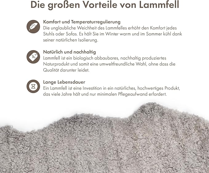 Nordic Sheep Real Sheepskin Rug 4x6 ft | Sheepskin Rugs for Living Room and Sofa | Large Bedside Rugs for Bedrooms is Breathable & Heat-regulating | Fluffy Rug in Color Light Grey