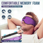 Sleep Headphones 3D Sleep Mask with Bluetooth 5.4 Headphones for Side Sleepers, Wireless Music Headband with Ultra-Thin Stereo Speakers, Long Playtime Battery Adjustable & Blackout for Men Women