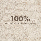 Nordic Sheep Real Sheepskin Rug Short Hair 2x3 ft | Bedside Rugs for bedrooms, Sofa, Chair or Dining Table | Each Sheepskin is Unique and Created by Nature | Small Fluffy Rug in Beige