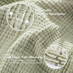 SOULFUL Muslin Throw Blanket with Tassels - Soft King Size Cotton Throw Blanket for Couch or Bed, Lightweight and Breathable Gauze for All Seasons, LightChampagne, 108" x 90"