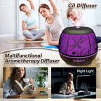 Roonbo Diffusers for Essential Oils Large Room 400ml,Essential Oil Diffuser for Home with R/C,Cool Mist Humidifiers for Bedroom,7 Colors Changed & 3 Mist Mode Waterless Auto Off for Decor Dragonfly