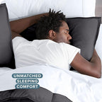 Bare Home Bedding Duvet Cover California King Size - Premium 1800 Super Soft Collection - Lightweight, Cooling - Soft Breathable Bedding Duvet Cover (Cal King, Forged Iron Grey)