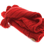 XMWEALTHY Newborn Baby Wrap Swaddle Blanket Knit Sleeping Bag Receiving Blankets Stroller Wrap for Baby Red 0-6 Month