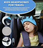 KIDSBAND Kids Headphones Bluetooth Headband Adjustable, Wireless Sleep Headphones for Kids with Wired Playback 3.5 MM Jack for Teens/Boys/Girls/Smartphones/School/Kindle/Airplane Travel/Plane/Tablet