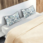 Satin Pillowcase for Hair and Skin, Vintage Floral Paisley Silk Pillowcase Soft and Cozy Body Pillow Covers, Standard Size Satin Pillow Cases with Envelope Closure(20x26 Inch), 1PC