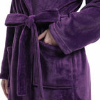 Plush Soft Robes for Women, Premium Fleece Womens Robe Cozy Warm Bathrobe
