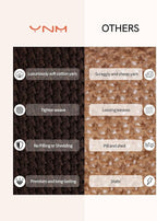YnM Chunky Cotton Knit Throw Blanket, Cable Knit Throws for Bed Couch Sofa, Comfy & Relaxing, Decorative Piece for Farmhouse Modern Boho Rustic Scandinavian Chic Vibe, Chocolate Brown 40x50 Inches
